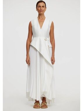 acler jeffries satin maxi dress Acler Jeffries Maxi Dress - Blue